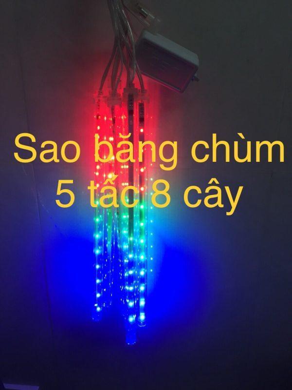 Đèn LED sao băng trang trí noen 8 bóng 5 tấc giá rẻ