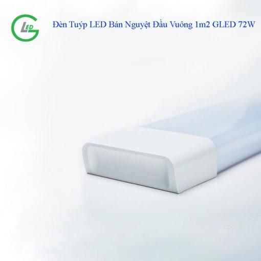 Đèn Tuýp LED Bán Nguyệt Đầu Vuông 1m2 GLED 72W chất lượng