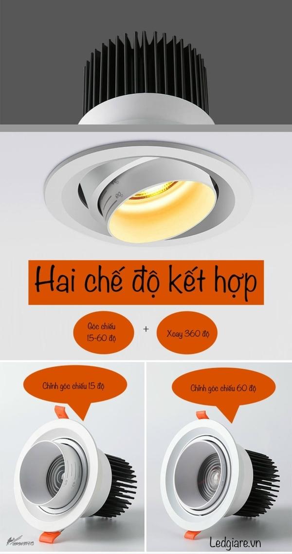 Đèn Led âm trần 10w 15